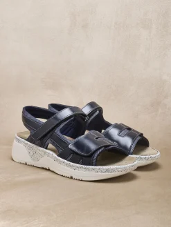 Sandales ouverture totale par scratchs Femme Sandales