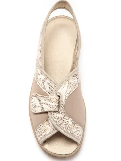 New Sandales textile spécial hallux valgus Femme Chaussures Paramédicales