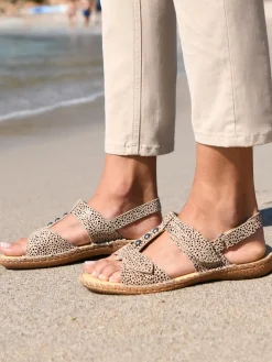 Discount Sandales ultra souples en cuir Femme Sandales