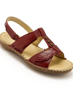 New Sandales ultra souples en cuir Femme Sandales