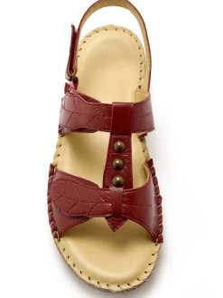 New Sandales ultra souples en cuir Femme Sandales