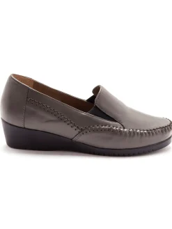 Discount Sans-gêne cuir élastiqués ultra-souples Femme Mocassins, Sans-Gênes