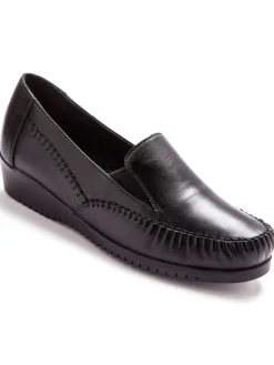 Clearance Sans-gêne cuir élastiqués ultra-souples Femme Mocassins, Sans-Gênes