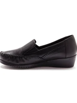 Clearance Sans-gêne cuir élastiqués ultra-souples Femme Mocassins, Sans-Gênes