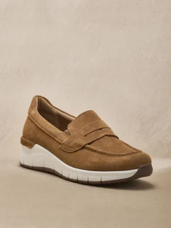 Clearance Sans-gêne cuir velours élastiqués Femme Mocassins, Sans-Gênes