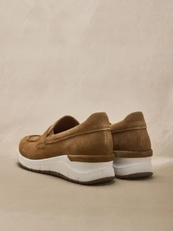 Clearance Sans-gêne cuir velours élastiqués Femme Mocassins, Sans-Gênes