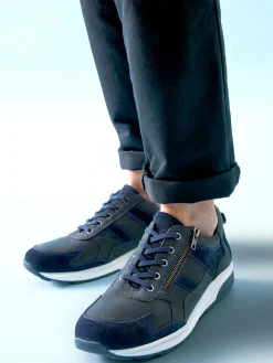 Hot Sneakers avec zip et lacets Homme Derbies, Baskets|Chaussures Homme