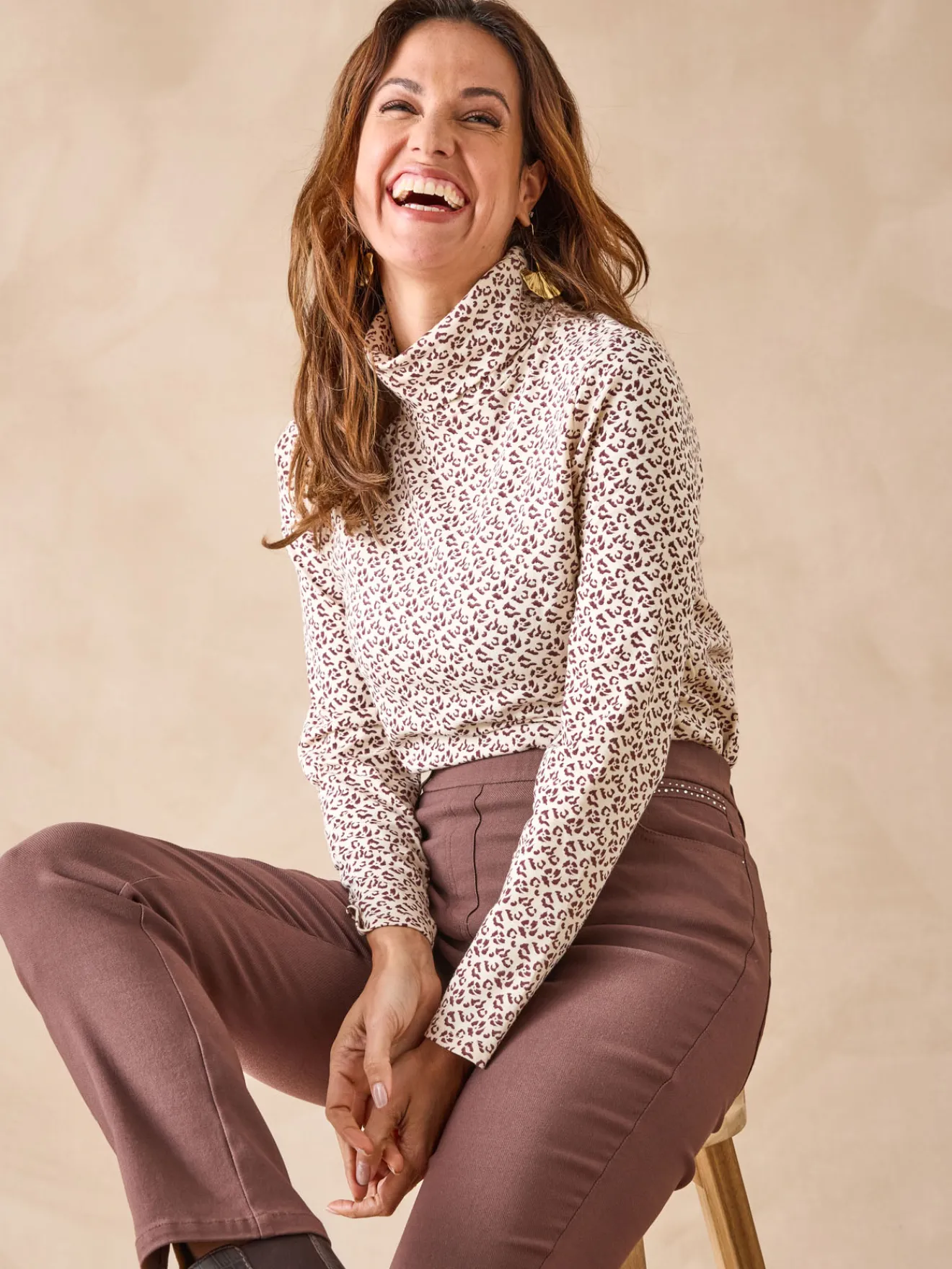 Discount Sous-pull extensible Femme Pull|T-Shirt