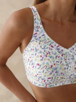 Discount Soutien-gorge enveloppant en coton Sans Armatures