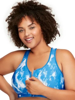 Discount Soutien-gorge sport fermeture éclair Sans Armatures