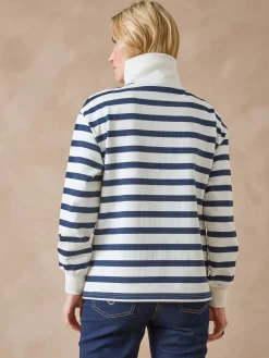 Hot Sweat-shirt col camionneur zippé Femme Pull