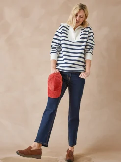 Hot Sweat-shirt col camionneur zippé Femme Pull