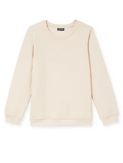 Sweat-shirt reliefé Femme Pull