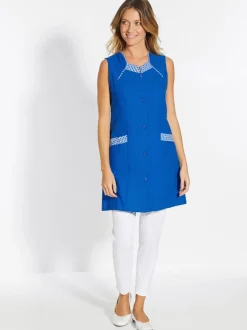 Discount Tablier 3/4 sans manches tout boutonné Femme Tablier