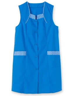 Discount Tablier 3/4 sans manches tout boutonné Femme Tablier