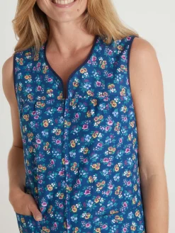 Tablier zippé sans manches Femme Tablier