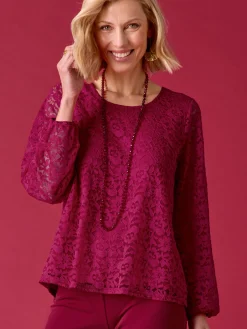 Best Tee-shirt avec dentelle Femme T-Shirt