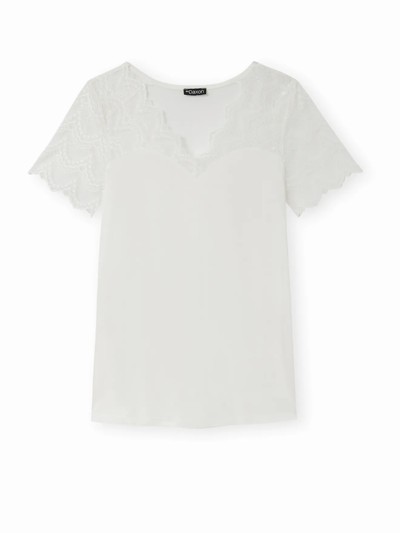 Tee-shirt avec dentelle Femme T-Shirt