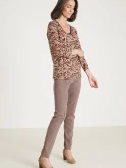 Outlet Tee-shirt avec dentelle à l'encolure Femme T-Shirt