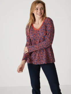 Sale Tee-shirt avec dentelle à l'encolure Femme T-Shirt