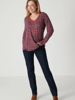 Sale Tee-shirt avec dentelle à l'encolure Femme T-Shirt