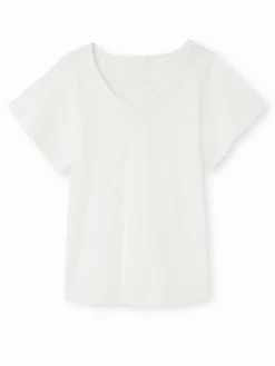 Sale Tee-shirt avec dentelle au dos Femme T-Shirt
