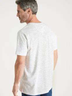 New Tee-shirt chiné motif nautique Homme T-Shirt, Polo