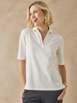 Discount Tee-shirt col polo Femme T-Shirt