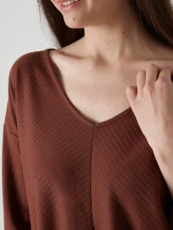 Online Tee-shirt côtes plates Femme T-Shirt