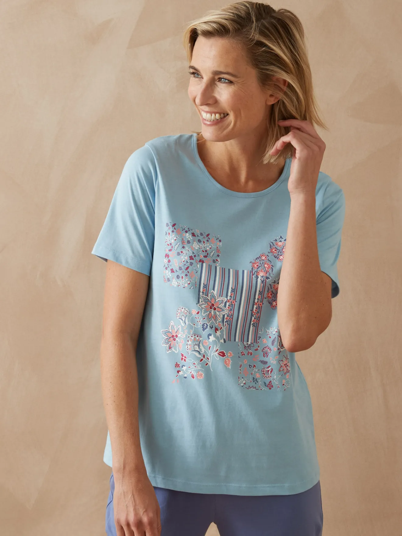 Online Tee-shirt de pyjama manches courtes Pyjama