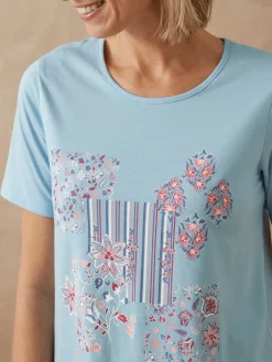 Online Tee-shirt de pyjama manches courtes Pyjama