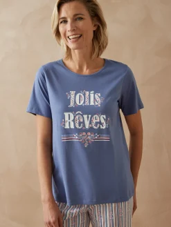 Clearance Tee-shirt de pyjama manches courtes Pyjama