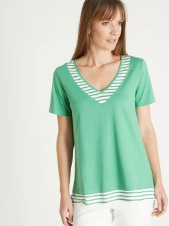 Tee-shirt effet 2 en 1 Femme T-Shirt