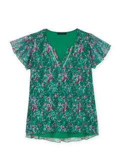 Clearance Tee-shirt en maille dentelle Femme T-Shirt