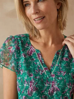 Clearance Tee-shirt en maille dentelle Femme T-Shirt