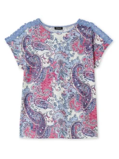 Discount Tee-shirt en maille dévorée Femme T-Shirt