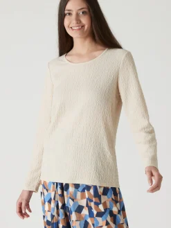 Clearance Tee-shirt en maille fantaisie Femme T-Shirt