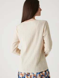 Clearance Tee-shirt en maille fantaisie Femme T-Shirt