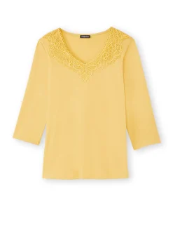 Clearance Tee-shirt en maille flammée Femme T-Shirt