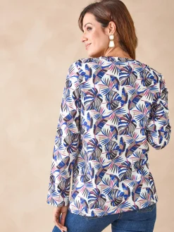 New Tee-shirt en maille gaufrée Femme T-Shirt