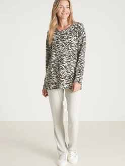 Clearance Tee-shirt en maille émerisée Femme T-Shirt