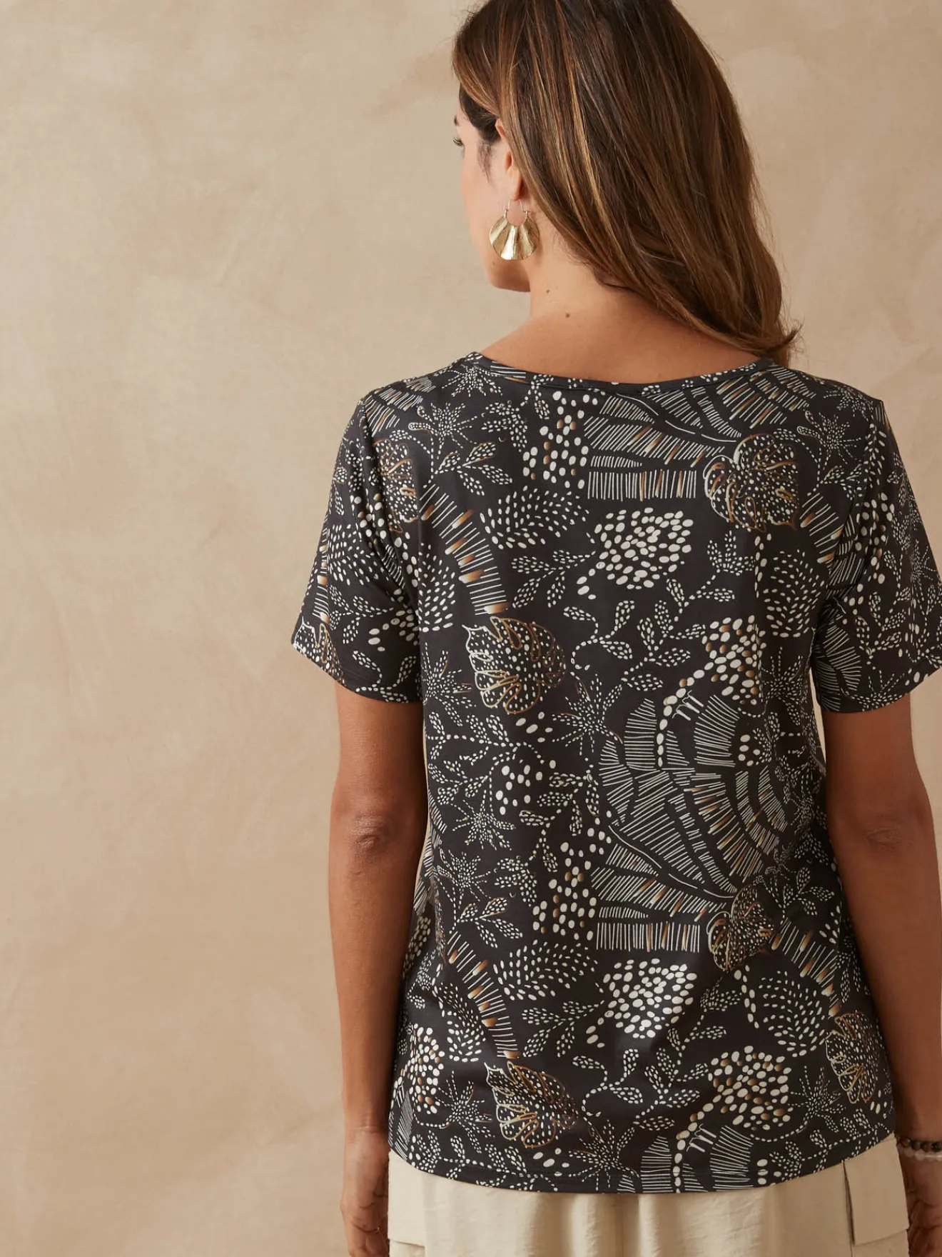 Discount Tee-shirt encolure fantaisie Femme T-Shirt