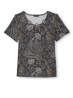 Discount Tee-shirt encolure fantaisie Femme T-Shirt