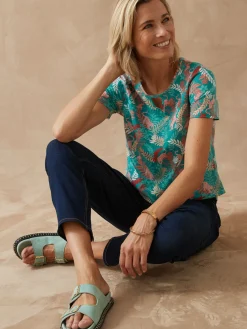 New Tee-shirt encolure fantaisie Femme T-Shirt