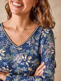 Outlet Tee-shirt encolure fantaisie Femme T-Shirt