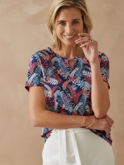 Hot Tee-shirt encolure fantaisie Femme T-Shirt