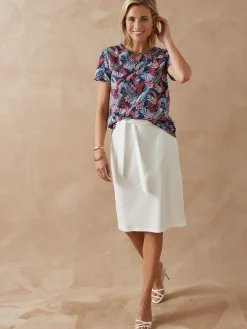 Hot Tee-shirt encolure fantaisie Femme T-Shirt