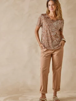 Discount Tee-shirt encolure fantaisie Femme T-Shirt