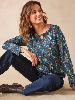 New Tee-shirt encolure fantaisie Femme T-Shirt