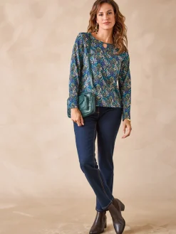 New Tee-shirt encolure fantaisie Femme T-Shirt